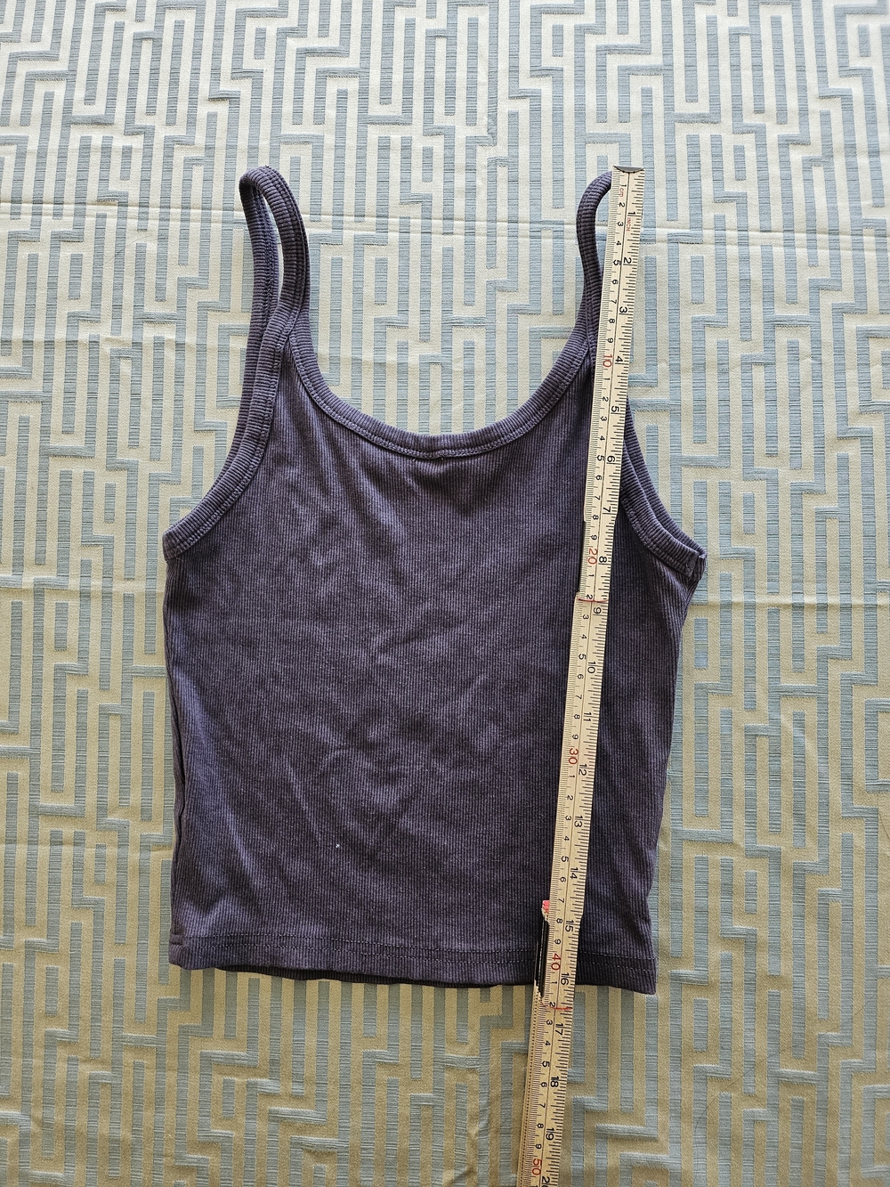 Classic Ribbed Tank Top - Navy - Picture 5 of 6